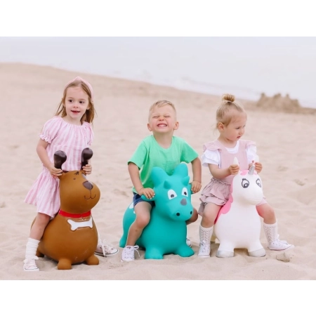 Sun Baby Dmuchany skoczek gumowy Reksio + pompka